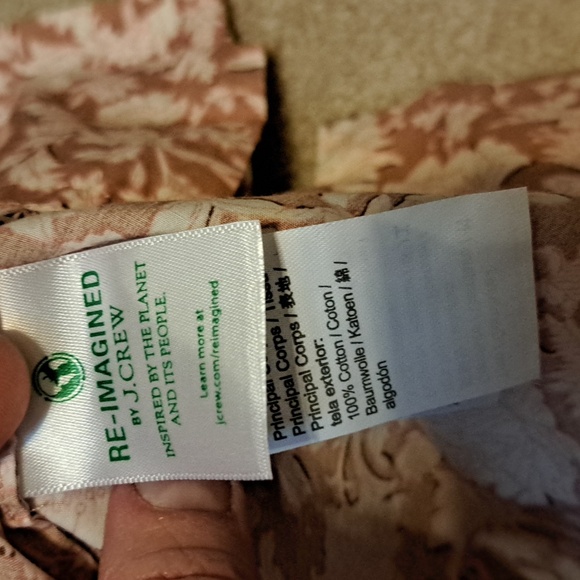 J. Crew pink floral smocked dress - Picture 3 of 4